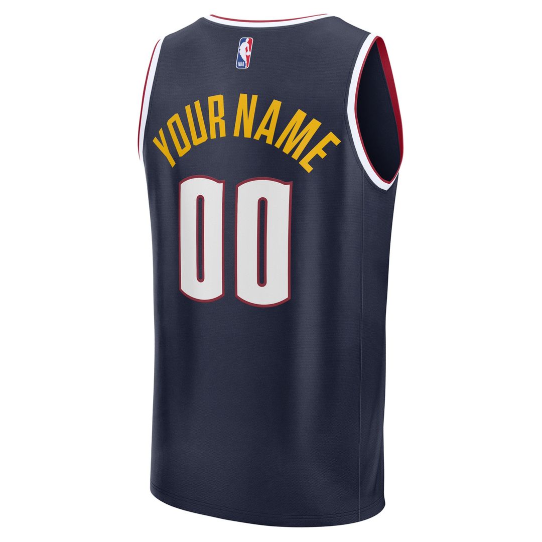 Denver Nuggets Fanatics Fast Break Custom Jersey - Statement Edition - Blue