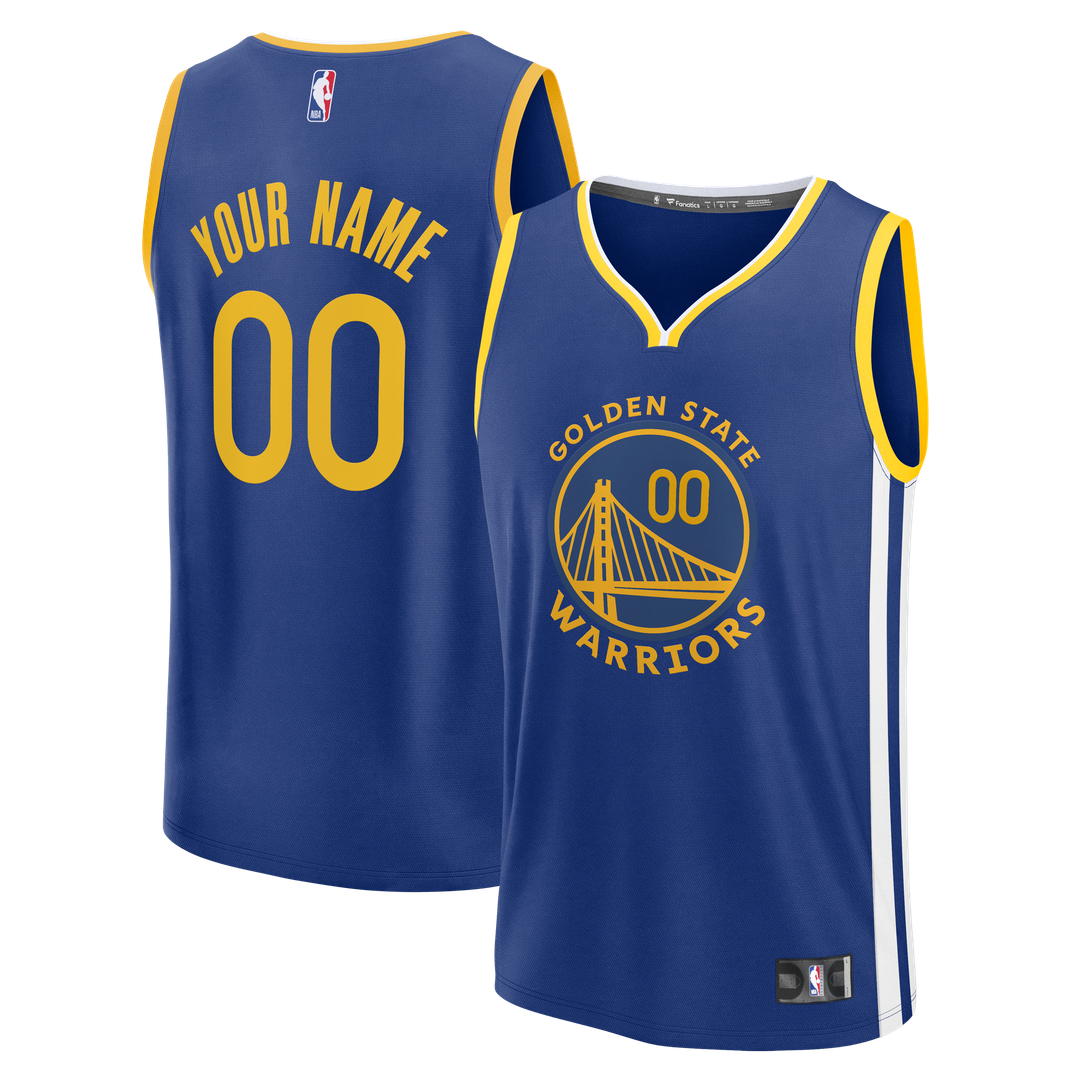 Golden State Warriors Fanatics Fast Break Custom Jersey - Icon Edition - Royal