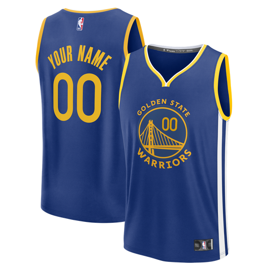 Golden State Warriors Fanatics Fast Break Custom Jersey - Icon Edition - Royal