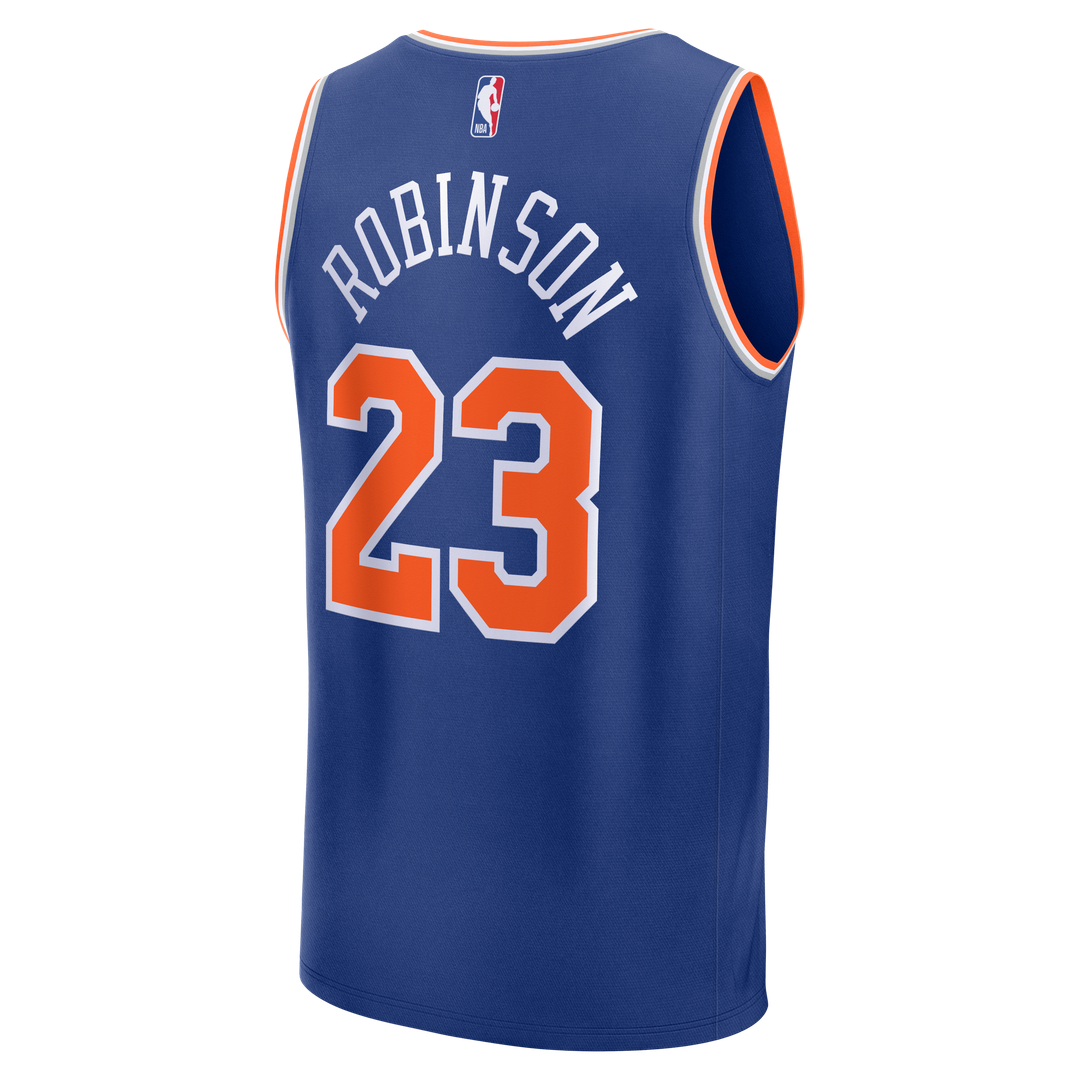 New York Knicks Mitchell Robinson Fanatics Youth Fast Break Replica Jersey - Blue - Icon Edition