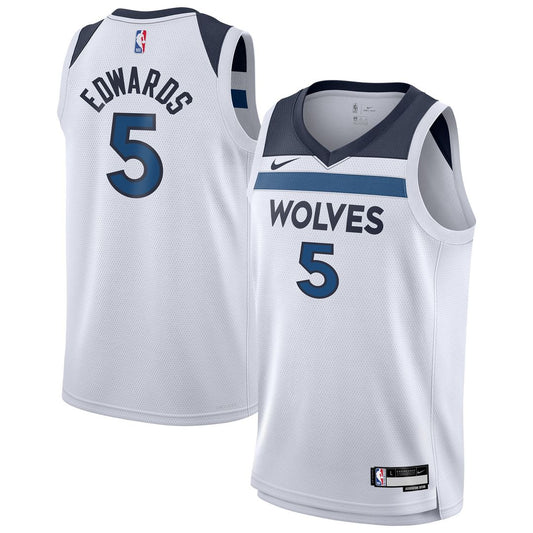 Minnesota Timberwolves Anthony Edwards Nike Youth Swingman Jersey - Association Edition - White