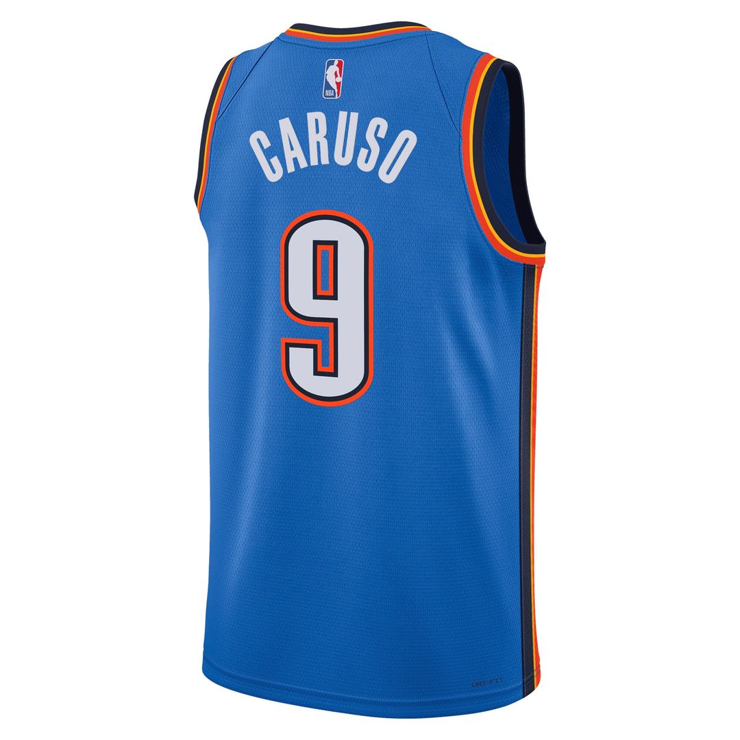 Oklahoma City Thunder Alex Caruso Nike Unisex Swingman Jersey - Icon Edition - Blue