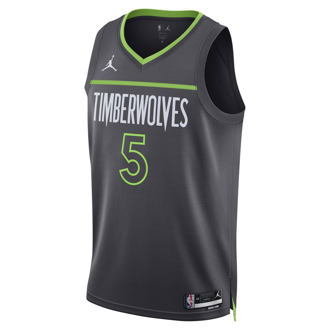 Minnesota Timberwolves Anthony Edwards Jordan Brand Unisex Swingman Jersey - Statement Edition - Charcoal