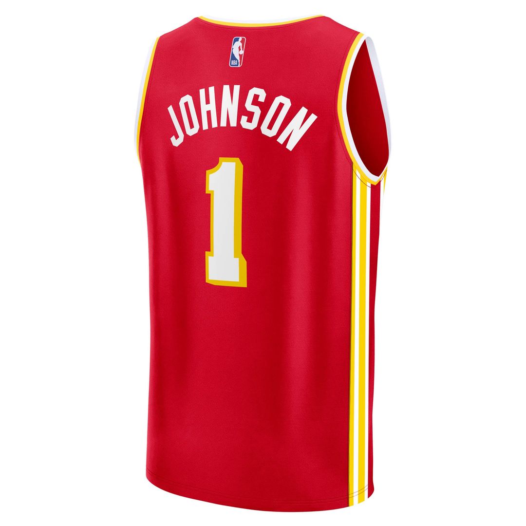 Atlanta Hawks Jalen Johnson Fanatics Fast Break Replica Jersey - Icon Edition - Red