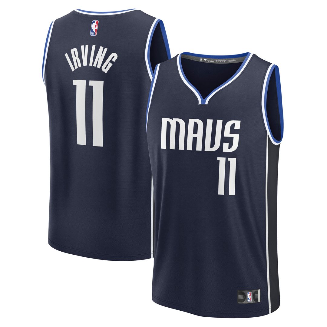Dallas Mavericks Kyrie Irving Fanatics Fast Break Replica Player Jersey - Statement Edition - Navy
