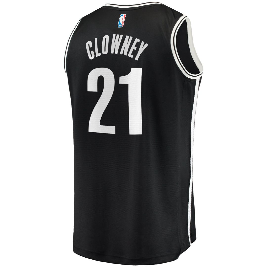 Brooklyn Nets Noah Clowney Fanatics Fast Break Replica Jersey - Icon Edition - Black