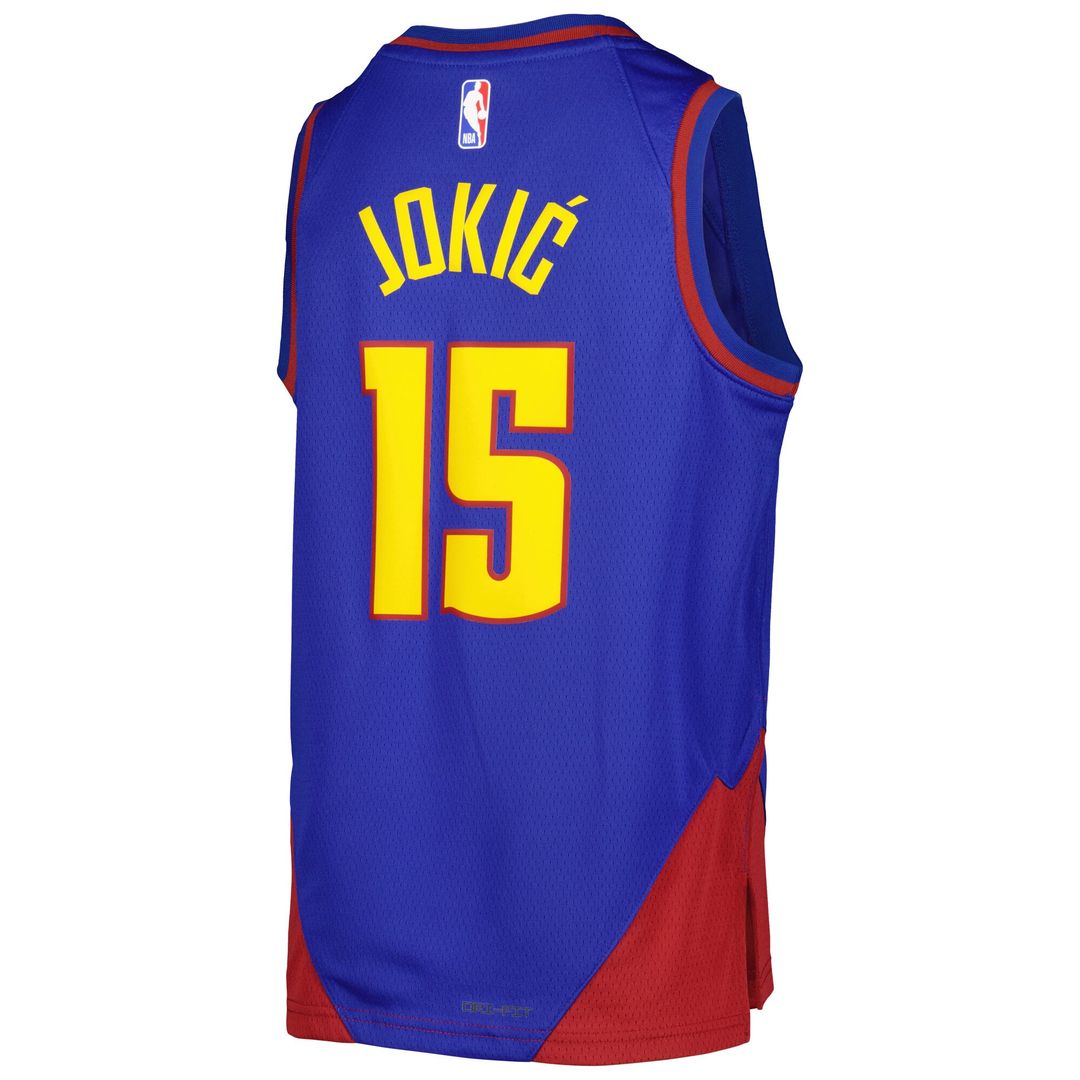 Denver Nuggets Nikola Jokic Jordan Brand Youth Swingman Jersey - Statement Edition - Blue