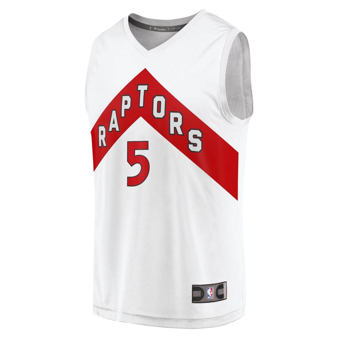 Toronto Raptors Immanuel Quickley Fanatics Fast Break Player Jersey - Association Edition - White