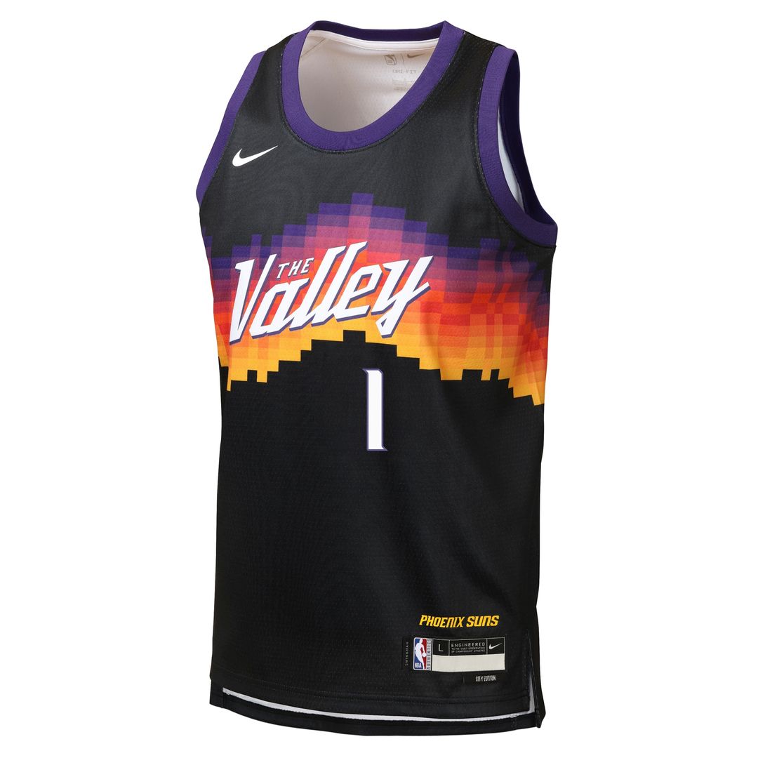 Phoenix Suns Devin Booker Nike Youth 2025/26 City Edition Swingman Jersey - Black