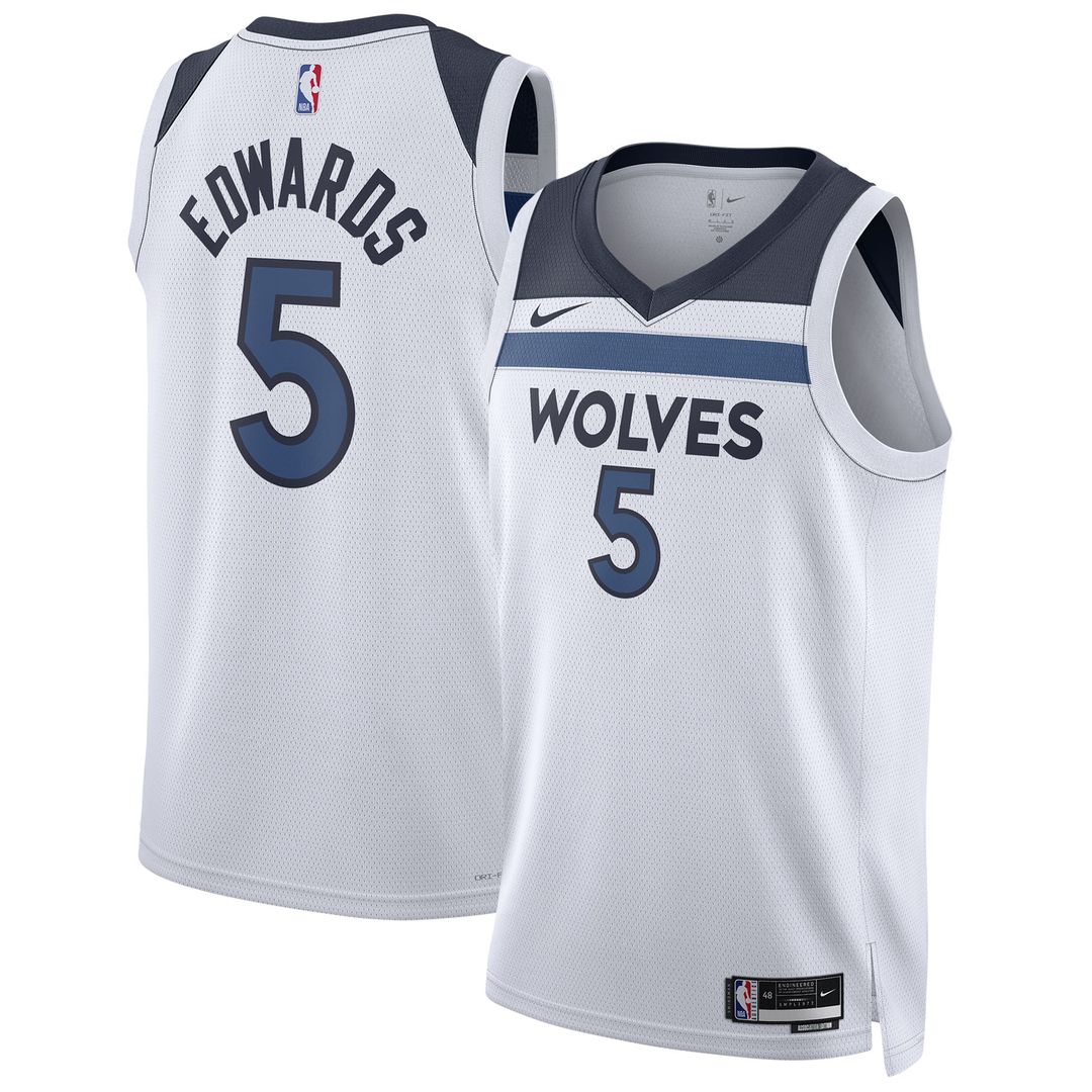 Minnesota Timberwolves Anthony Edwards Nike Unisex Swingman Jersey - Association Edition - White