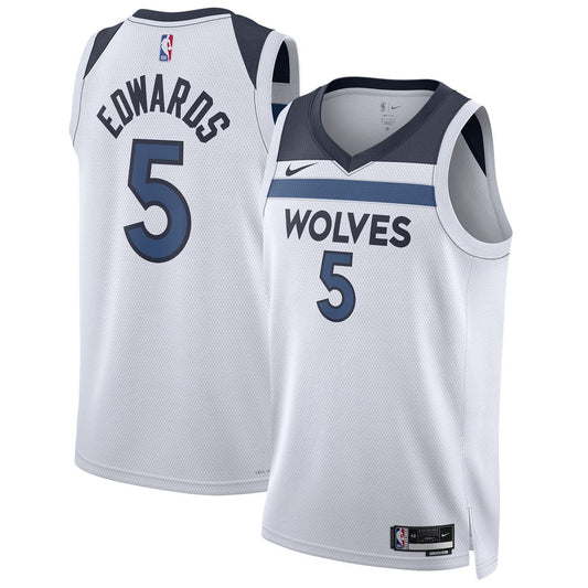 Minnesota Timberwolves Anthony Edwards Nike Unisex Swingman Jersey - Association Edition - White