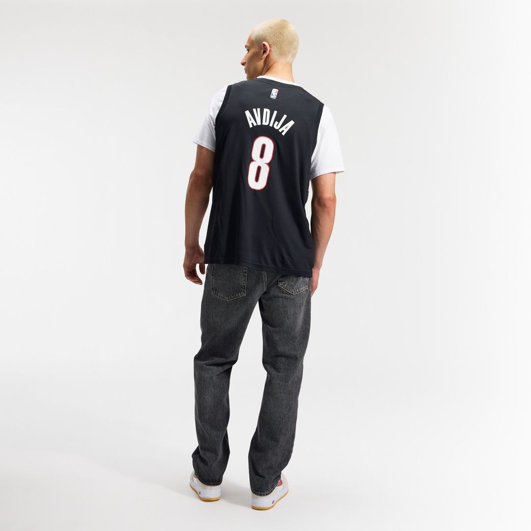 Portland Trail Blazers Deni Avdija Fanatics Fast Break Replica Jersey - Icon Edition - Black