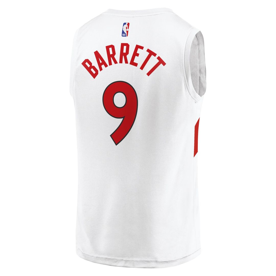 Toronto Raptors RJ Barrett Fanatics Youth Fast Break Player Jersey - Association Edition - White