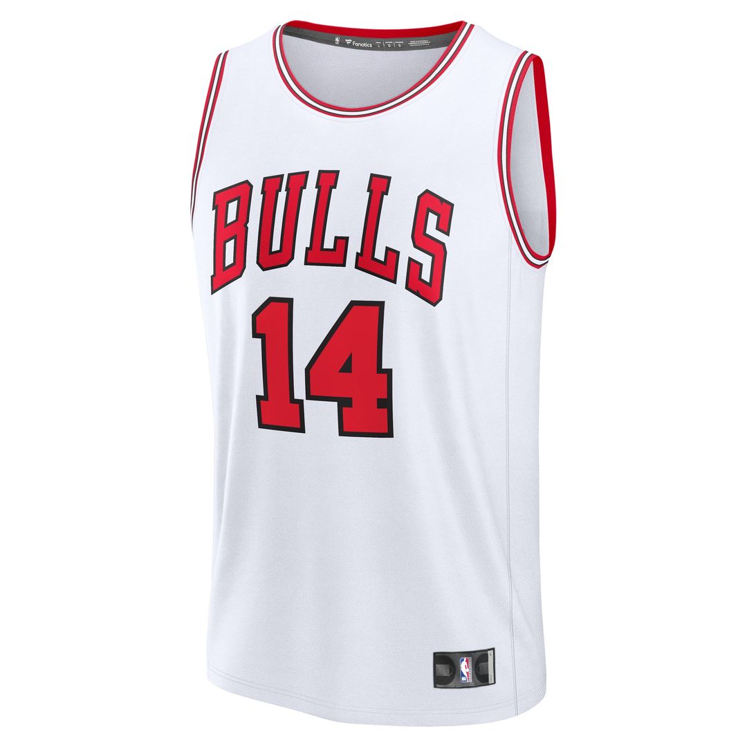 Chicago Bulls Matas Buzelis Fanatics Youth Fast Break Replica Player Jersey - Association - White Edition