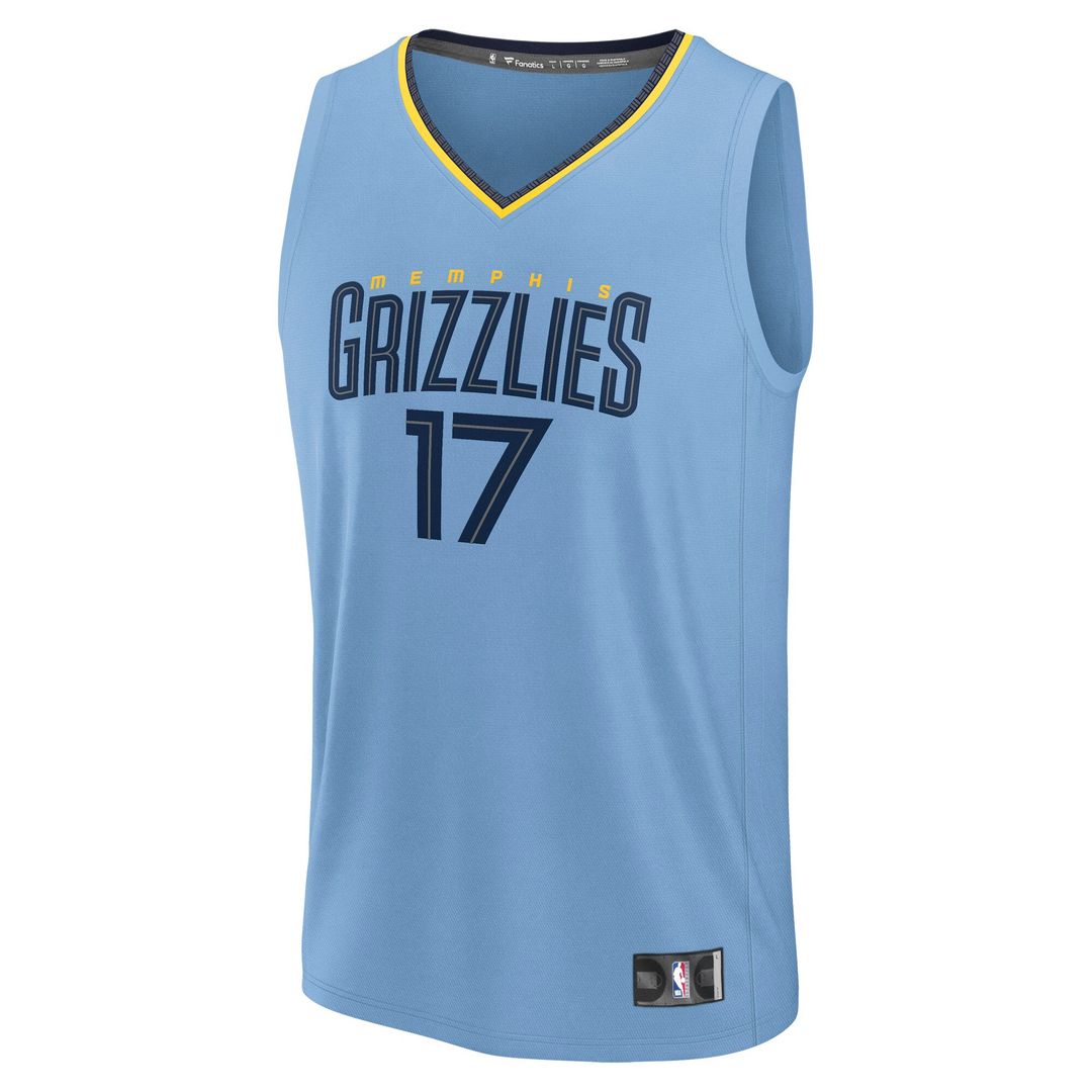 Memphis Grizzlies Yuki Kawamura Fanatics Fast Break Replica Player Jersey - Statement Edition - Light Blue