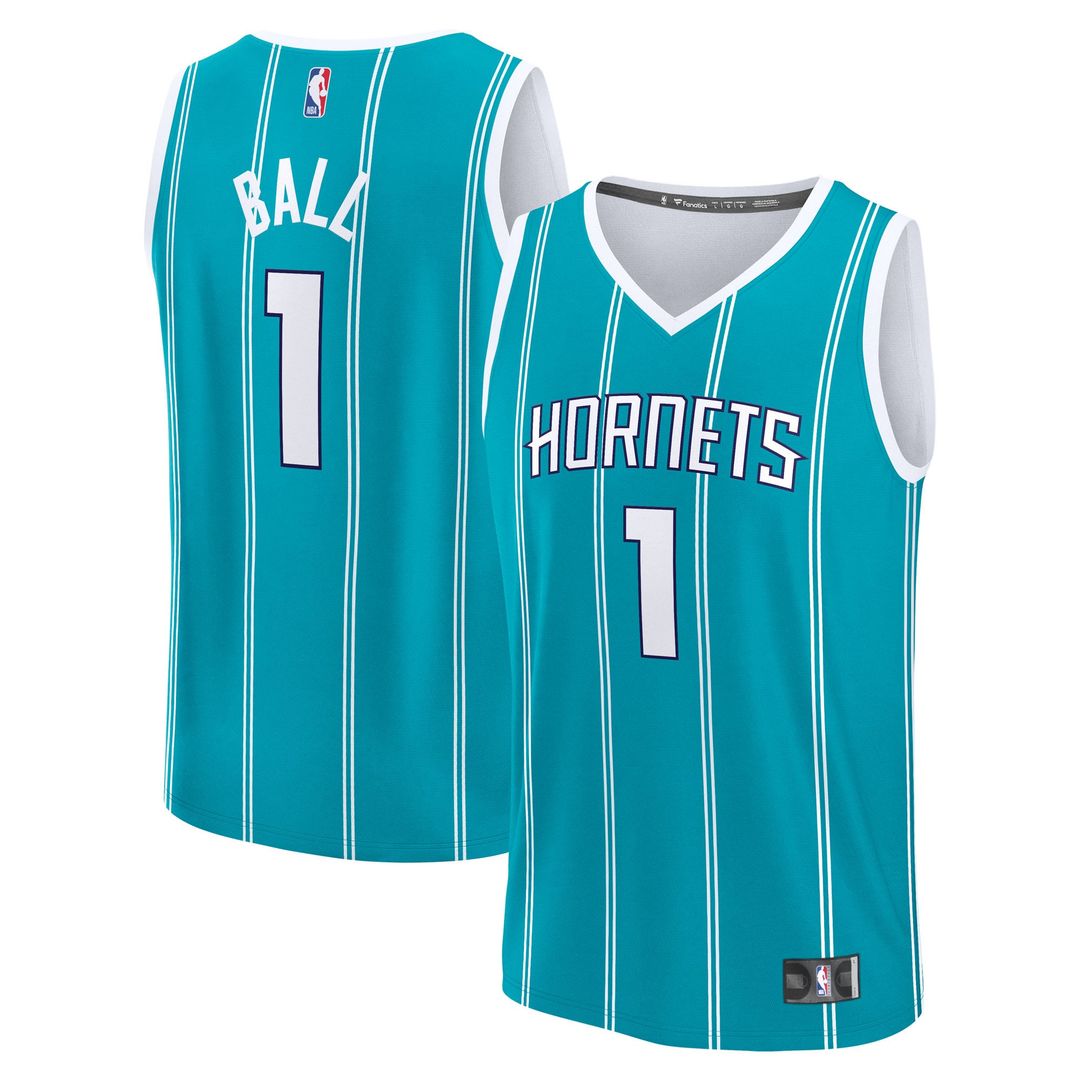 Charlotte Hornets LaMelo Ball Fanatics Fast Break Replica Player Jersey - Icon Edition - Teal