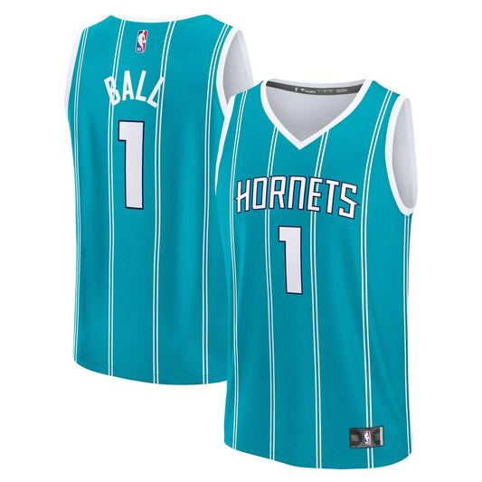 Charlotte Hornets LaMelo Ball Fanatics Fast Break Replica Player Jersey - Icon Edition - Teal