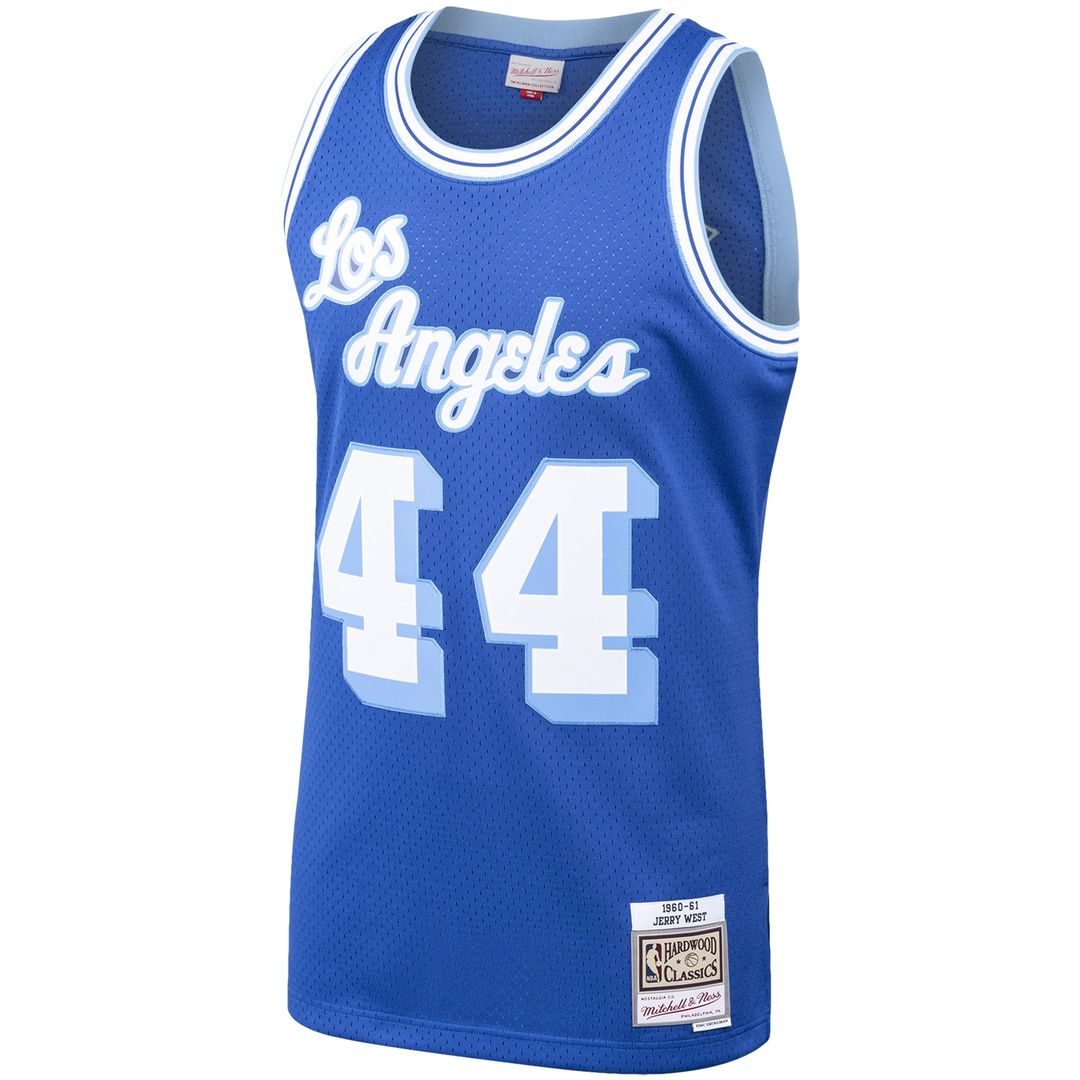 Los Angeles Lakers Jerry West Mitchell & Ness Hardwood Classics Swingman Jersey - Royal