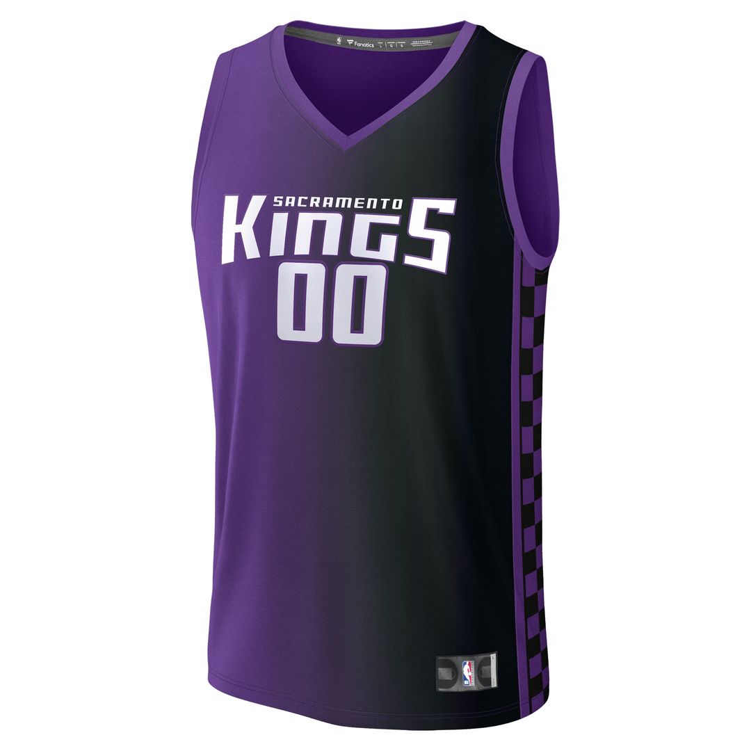 Sacramento Kings Fanatics Youth Fast Break Custom Replica Jersey - Purple - Statement Edition