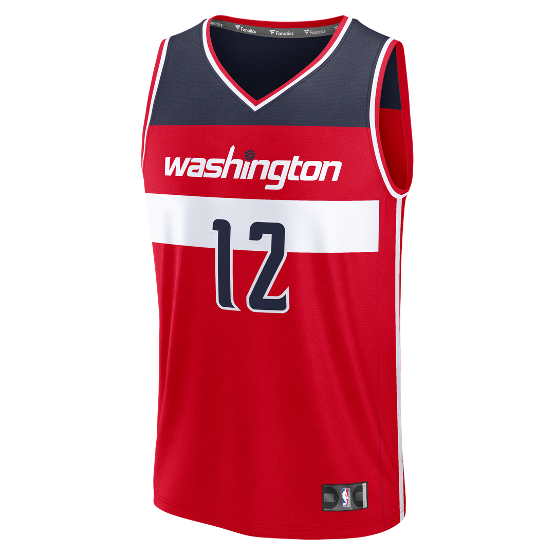 Washington Wizards Tre Johnson III Fanatics Fast Break Replica Jersey - Icon Edition - Red