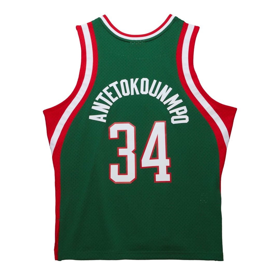 Milwaukee Bucks Giannis Antetokounmpo Mitchell & Ness 2013/14 Hardwood Classics Swingman Jersey - White