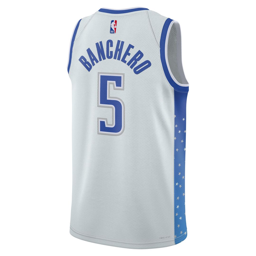 Orlando Magic Paolo Banchero Nike Unisex 2025/26 Swingman Jersey - Silver - City Edition