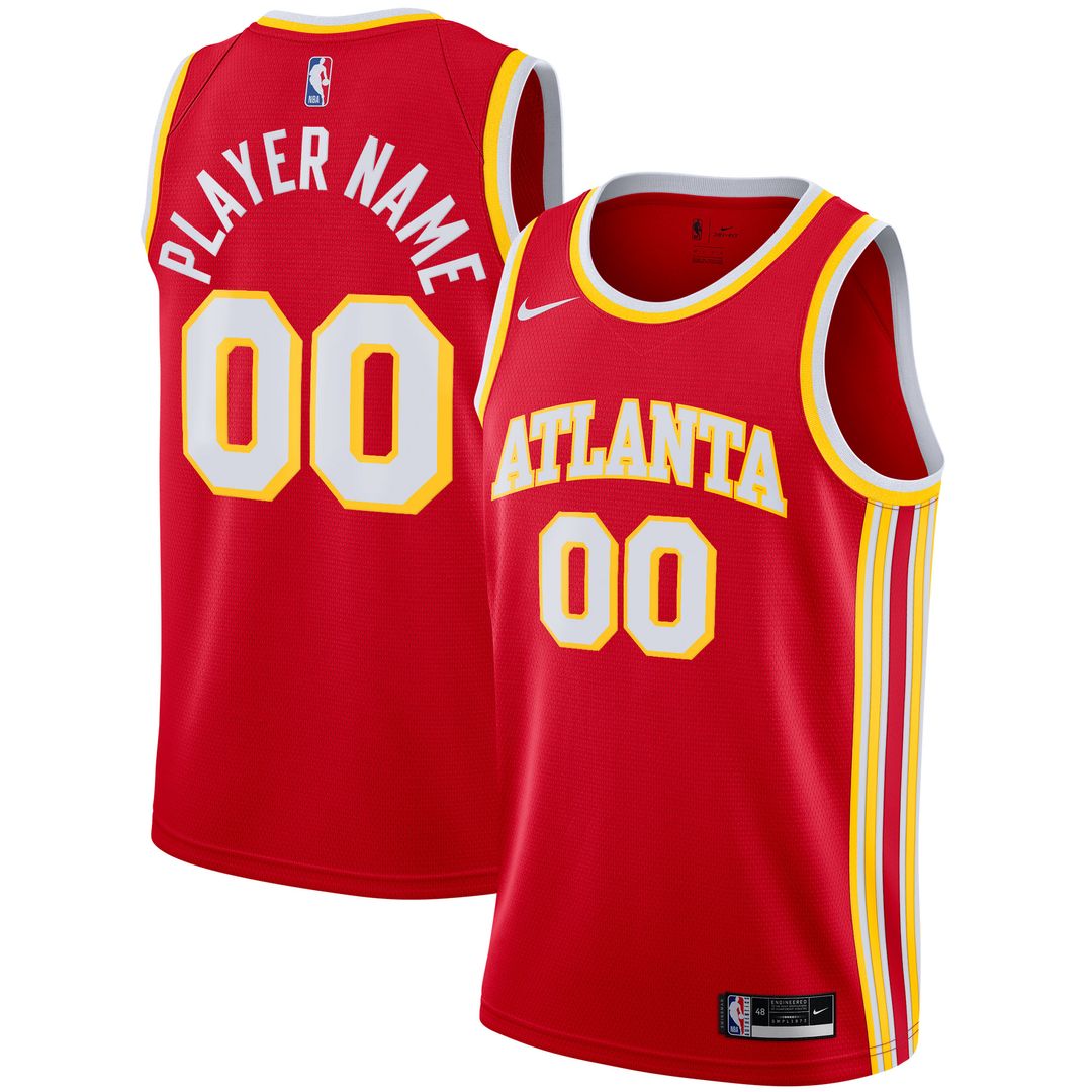 Atlanta Hawks Nike 2020/21 Swingman Custom Jersey - Association Edition - White