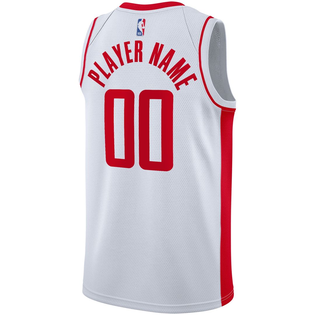 Houston Rockets Nike 2020/21 Swingman Custom Jersey - Association Edition - White