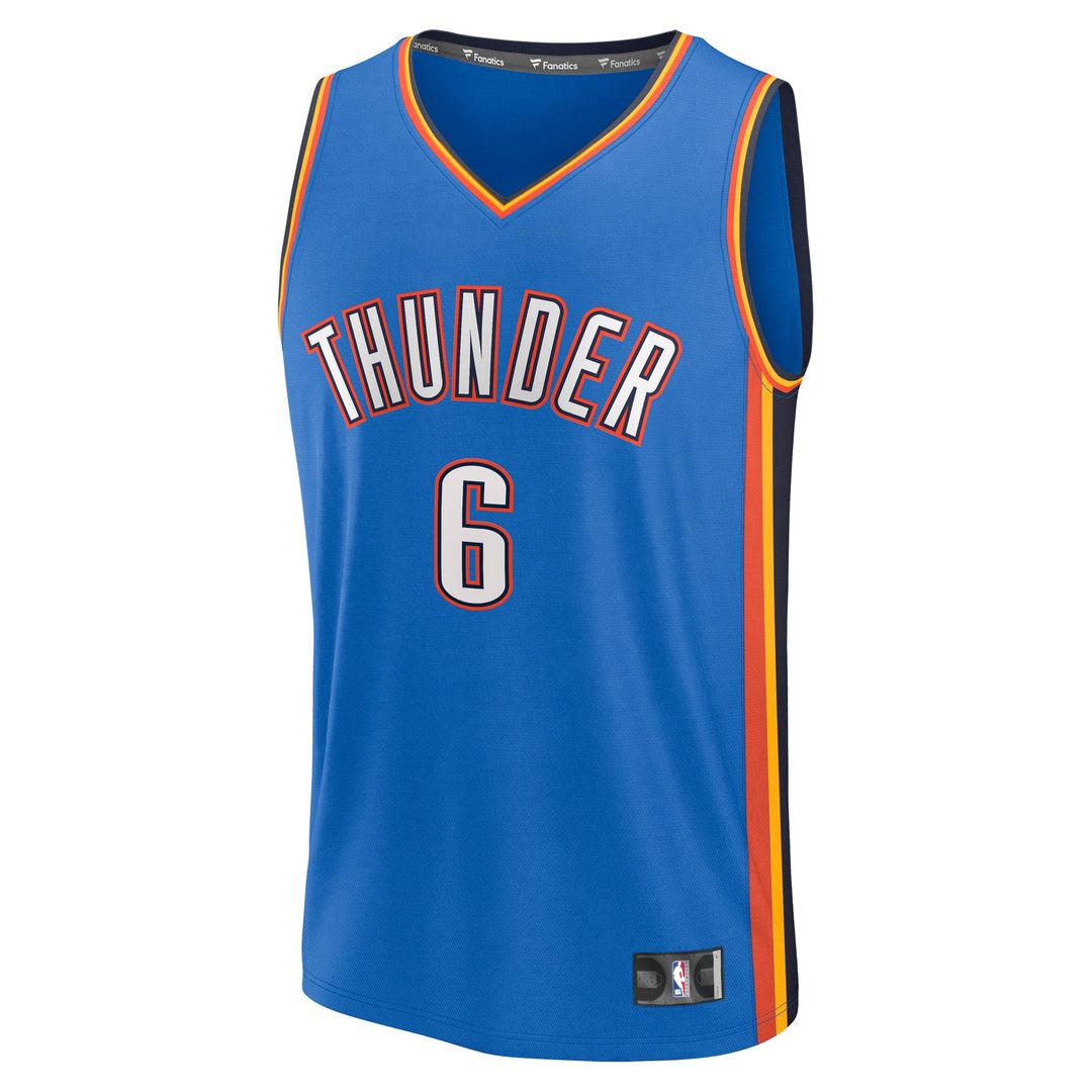 Oklahoma City Thunder Jaylin Williams Fanatics Fast Break Replica Player Jersey - Icon Edition - Blue