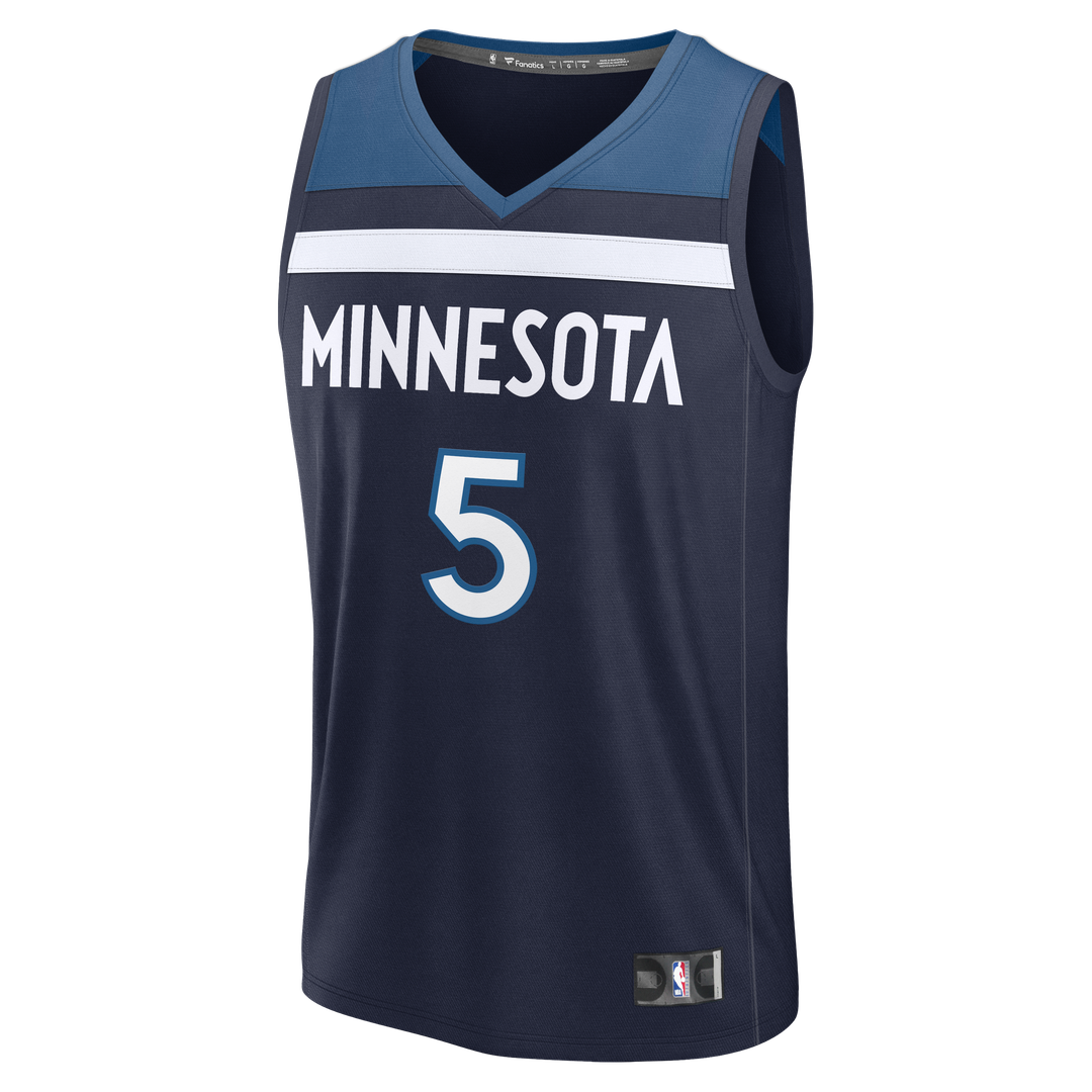 Minnesota Timberwolves Anthony Edwards Fanatics Fast Break Replica Player Jersey - Icon Edition - Navy