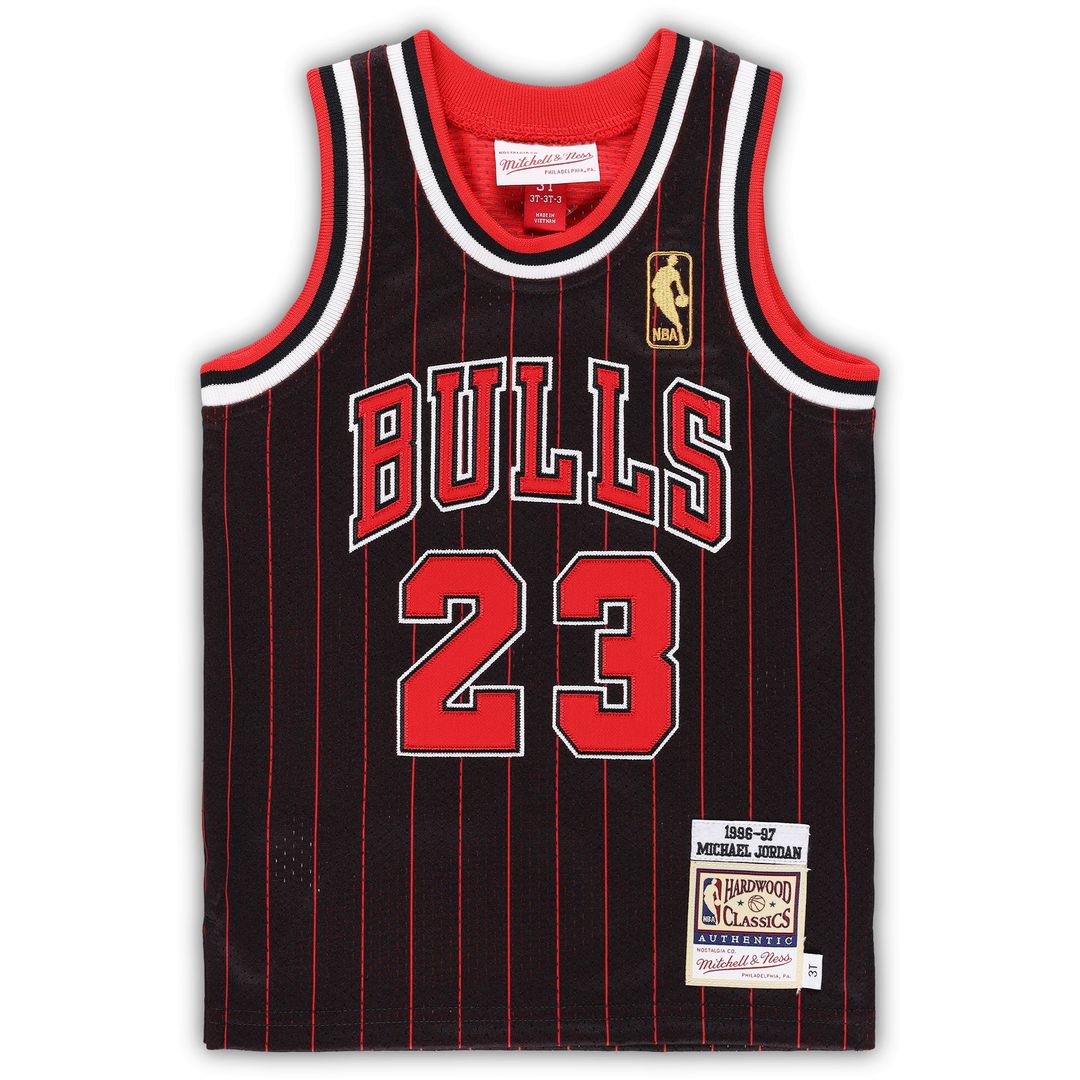 Chicago Bulls Michael Jordan Mitchell & Ness Toddler 1996/97 Hardwood Classics Authentic Jersey - Black