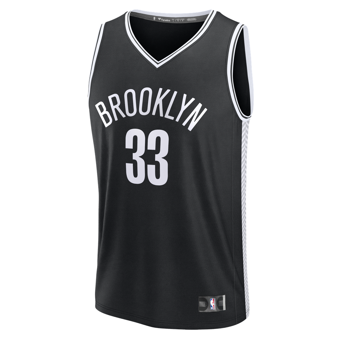 Brooklyn Nets Nic Claxton Fanatics Fast Break Replica Jersey - Black - Icon Edition