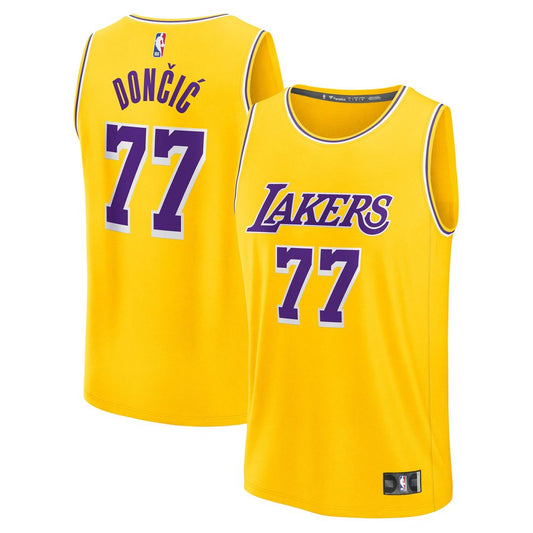 Los Angeles Lakers Luka Dončić Fanatics Big & Tall Fast Break Player Jersey - Gold - Icon Edition