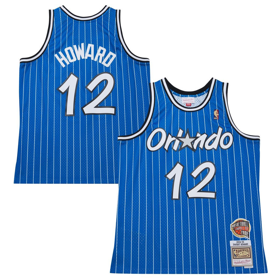Orlando Magic Dwight Howard 2004/05 Hardwood Classics Hall of Fame Swingman Jersey - Blue