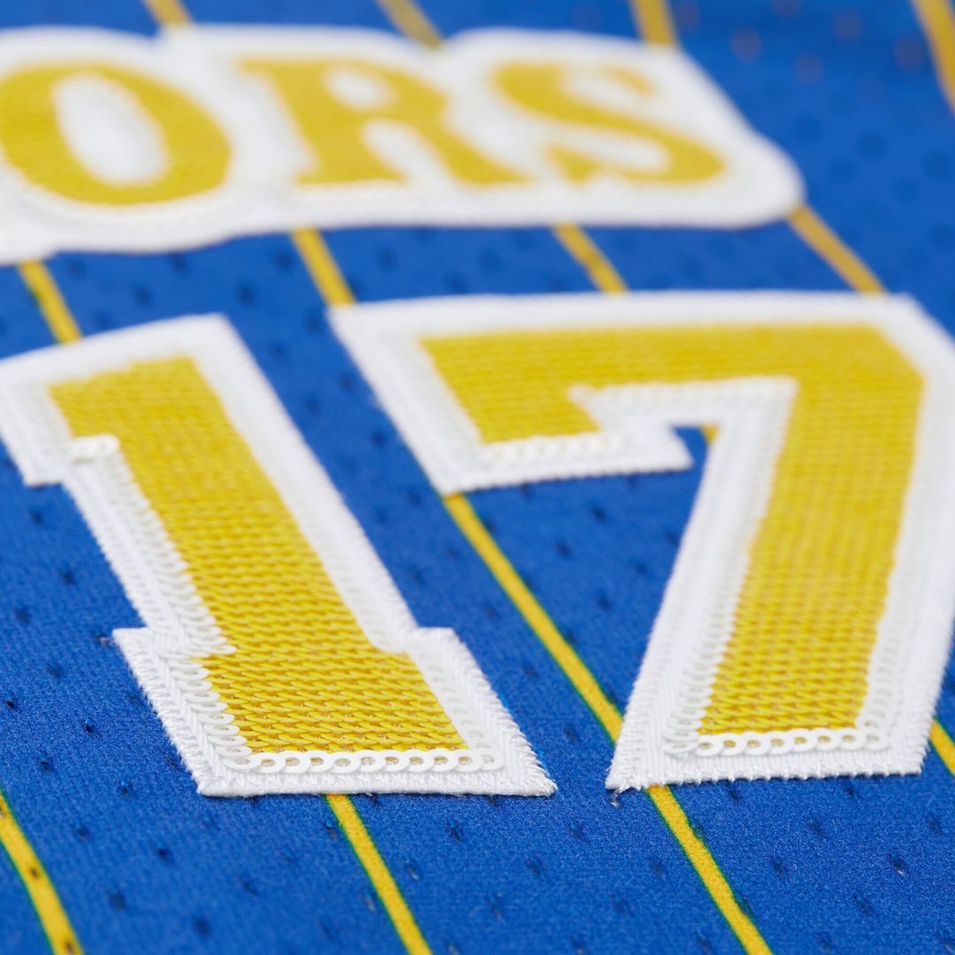 Golden State Warriors Chris Mullin Mitchell & Ness x DANNIJO Women's Fashion Cropped Basketball Jersey - Royal