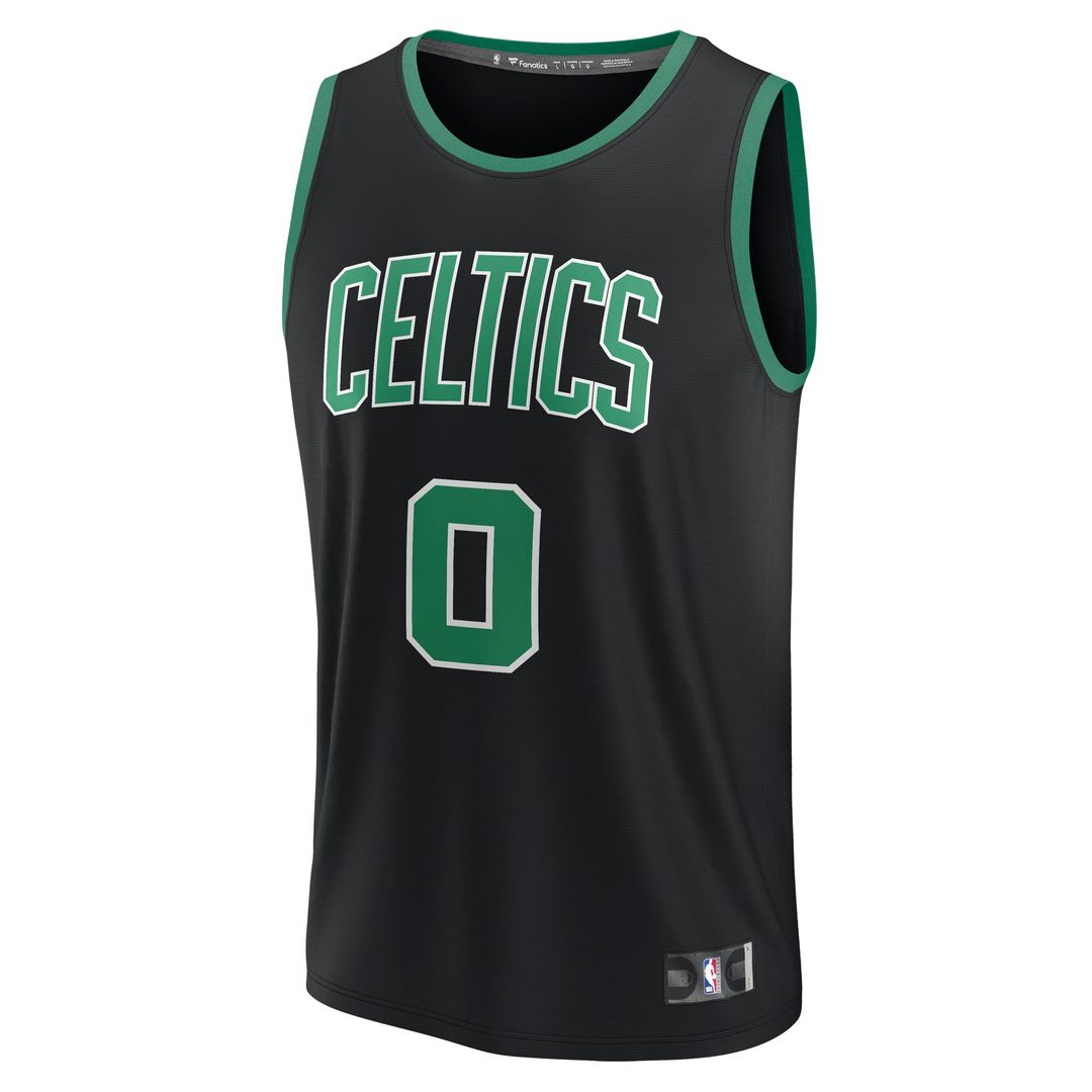 Boston Celtics Jayson Tatum Fanatics Fast Break Replica Player Jersey - Statement Edition - Black