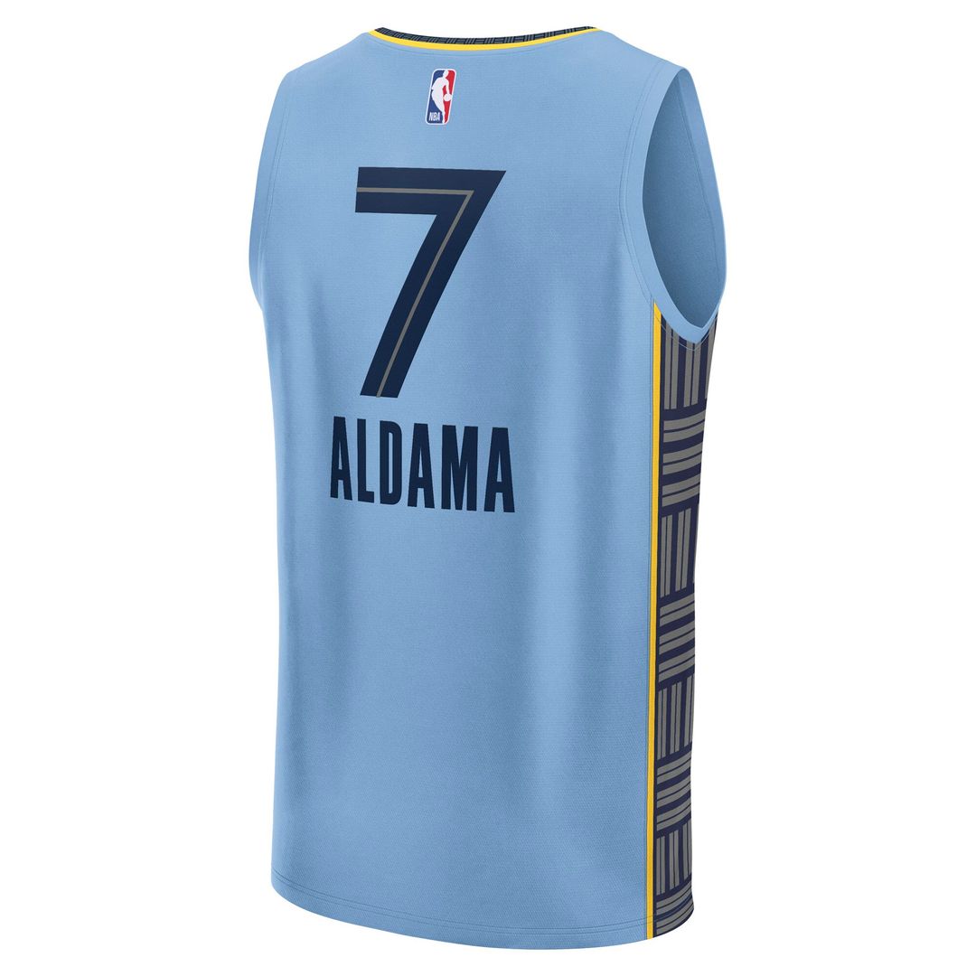 Memphis Grizzlies Santi Aldama Fanatics Fast Break Replica Player Jersey - Statement Edition - Light Blue