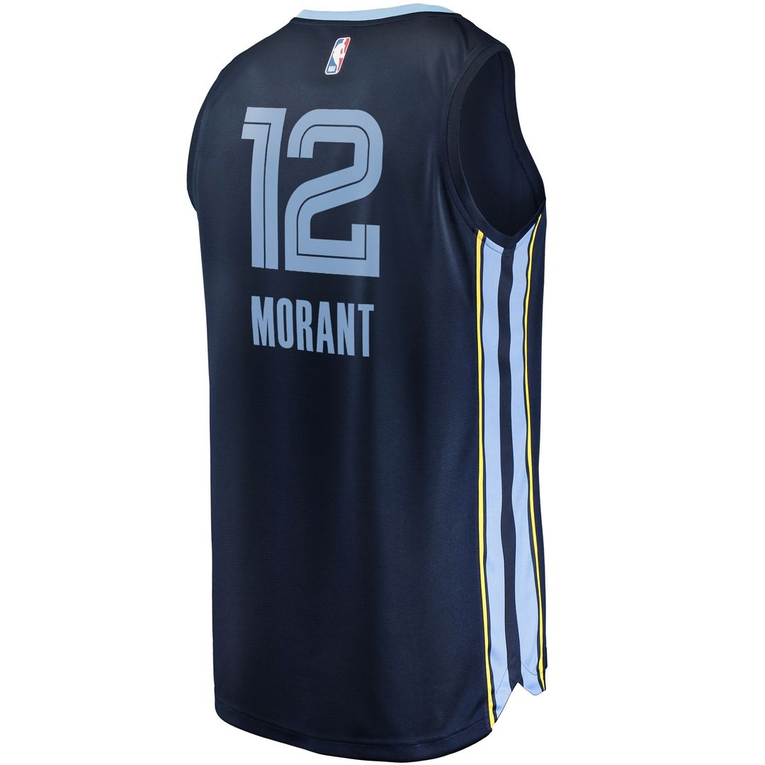 Memphis Grizzlies Ja Morant Fanatics Big & Tall Fast Break Player Jersey - Navy - Icon Edition