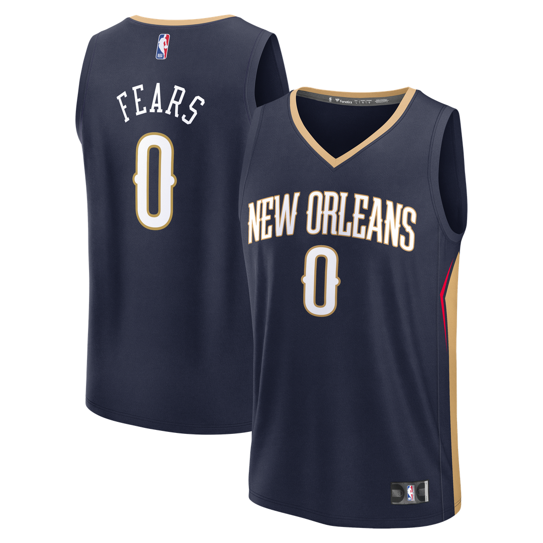 New Orleans Pelicans Jeremiah Fears Fanatics Fast Break Replica Jersey - Navy - Icon Edition