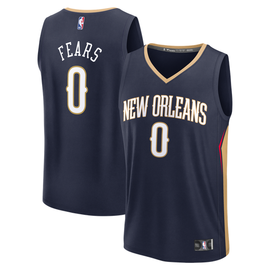 New Orleans Pelicans Jeremiah Fears Fanatics Fast Break Replica Jersey - Navy - Icon Edition
