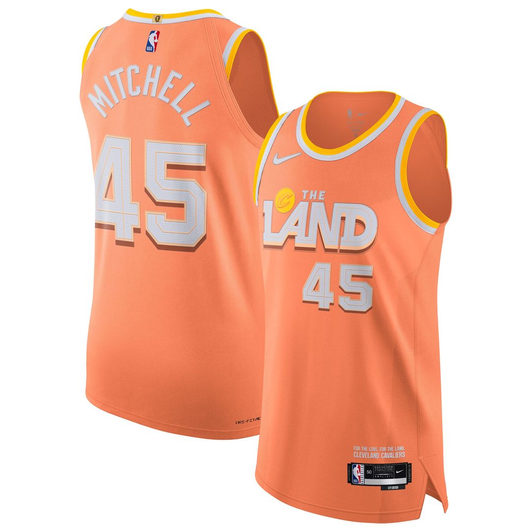 Cleveland Cavaliers Donovan Mitchell Nike Unisex 2025/26 Authentic Jersey - City Edition - Orange