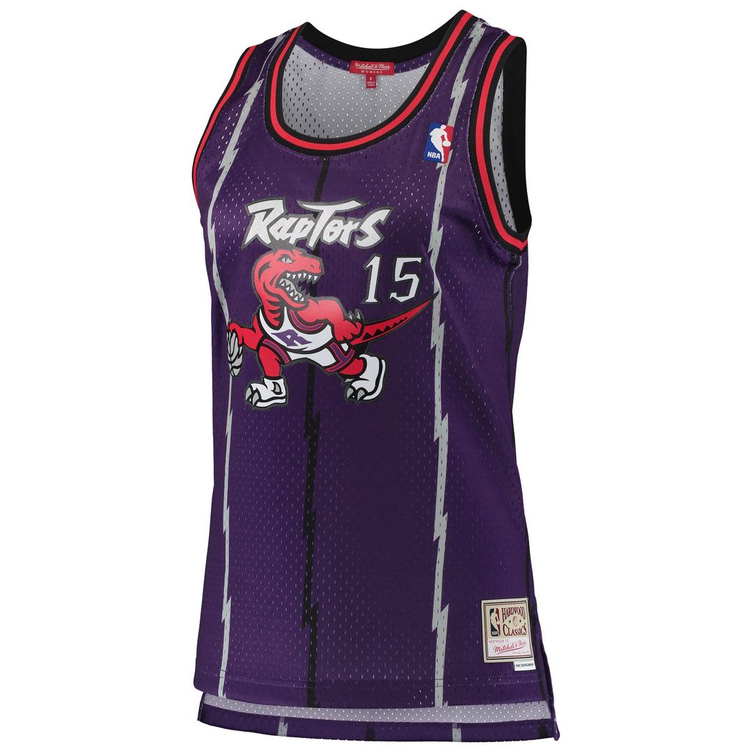Toronto Raptors Vince Carter Mitchell & Ness Women's 1998/99 Hardwood Classics Swingman Jersey - Purple