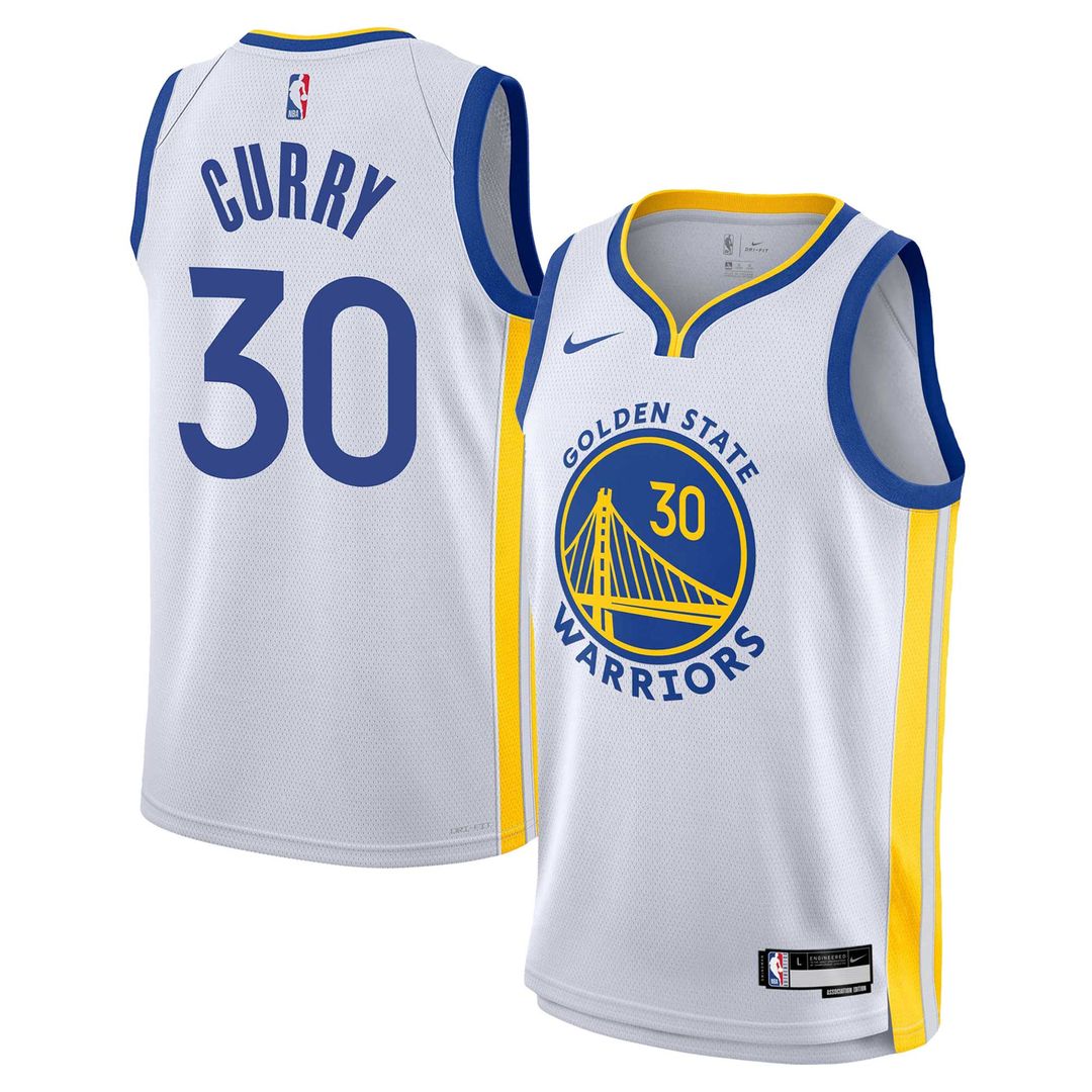 Golden State Warriors Stephen Curry Nike Youth Swingman Jersey - Association Edition - White