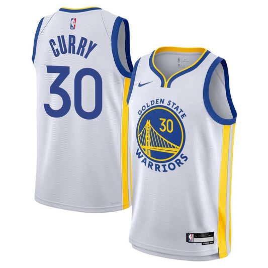 Golden State Warriors Stephen Curry Nike Youth Swingman Jersey - Association Edition - White
