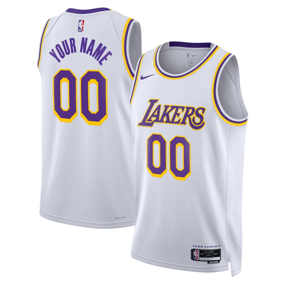 Los Angeles Lakers Nike Unisex Swingman Custom Jersey Gold - Icon Edition
