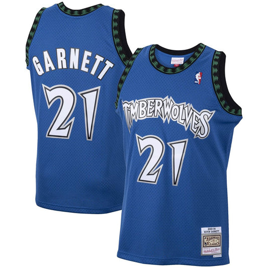 Minnesota Timberwolves Kevin Garnett Mitchell & Ness 2003/04 Hardwood Classics Swingman Jersey - Blue
