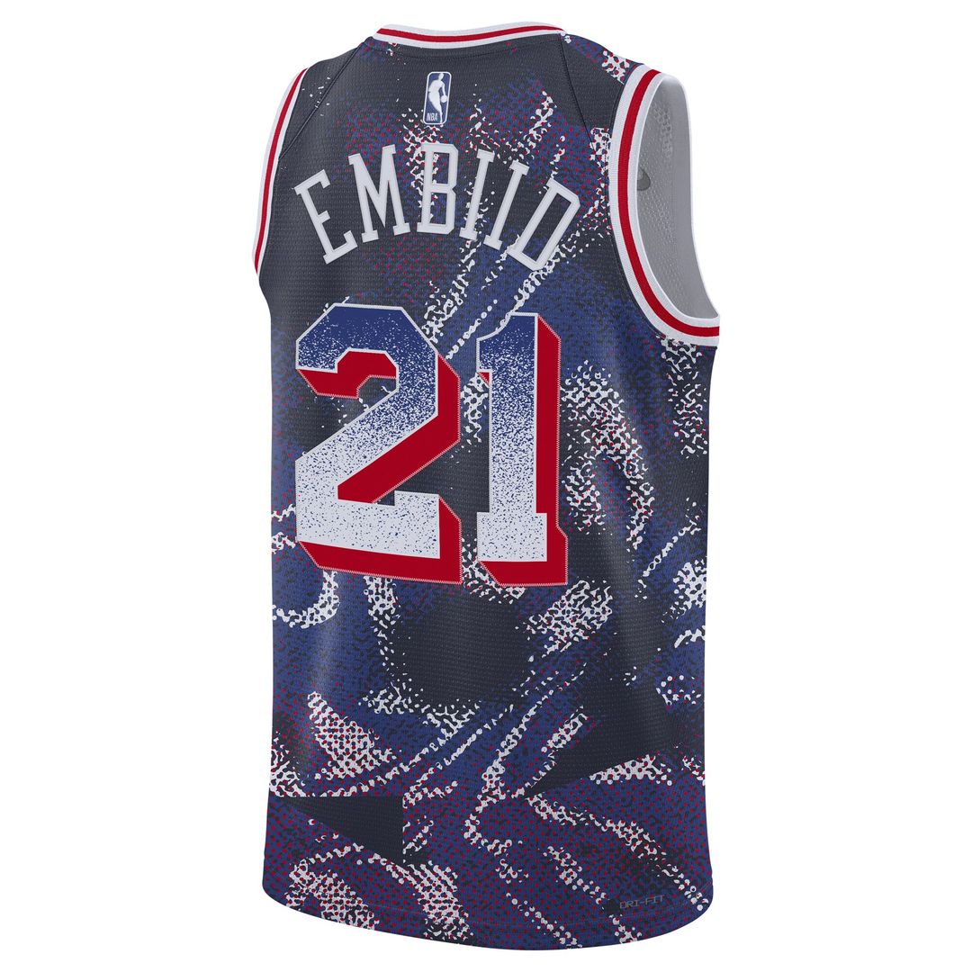 Philadelphia 76ers Joel Embiid Nike Unisex 2025 Select Series Swingman Player Jersey - Navy