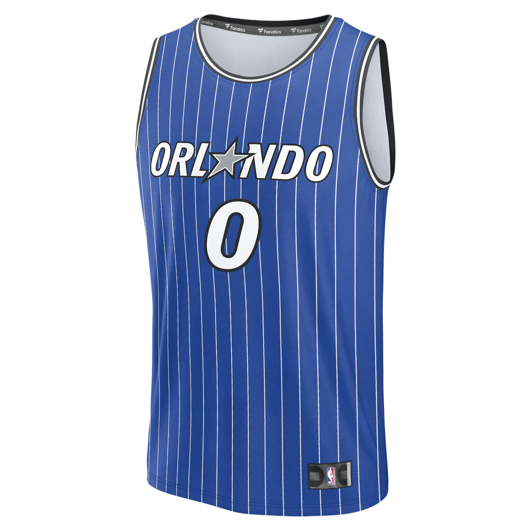 Orlando Magic Anthony Black Fanatics Fast Break Replica Jersey - Royal - Icon Edition