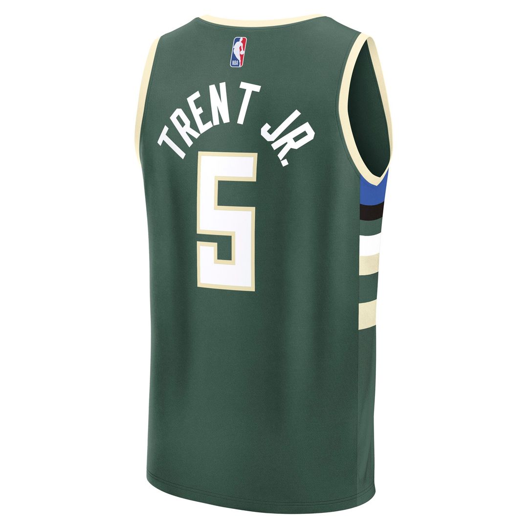 Milwaukee Bucks Gary Trent Jr. Fanatics Fast Break Replica Player Jersey - Icon Edition - Hunter Green