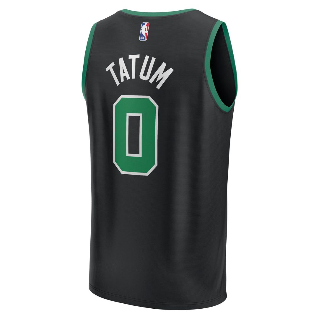 Boston Celtics Jayson Tatum Fanatics Fast Break Replica Player Jersey - Statement Edition - Black
